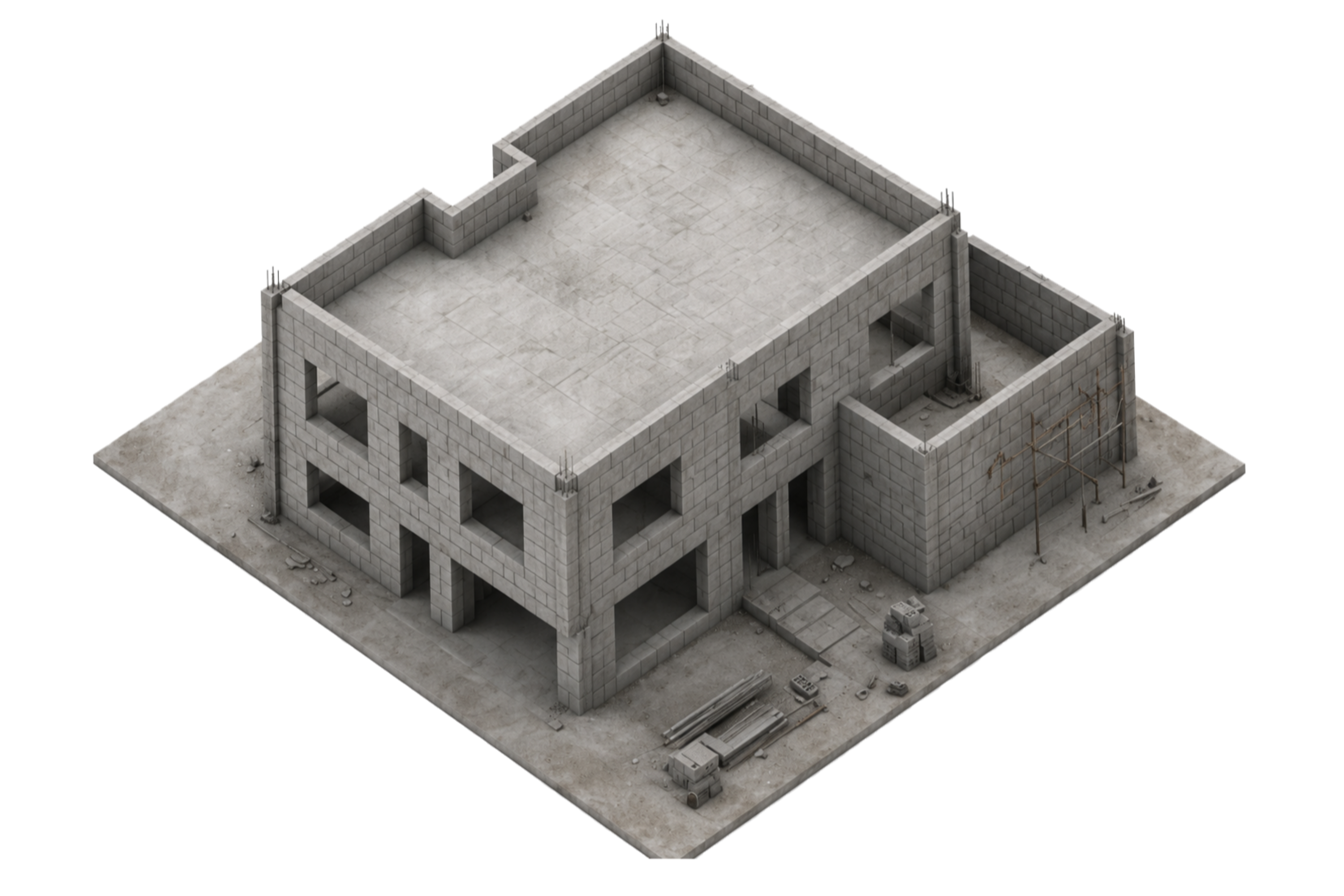 Construcción de la obra